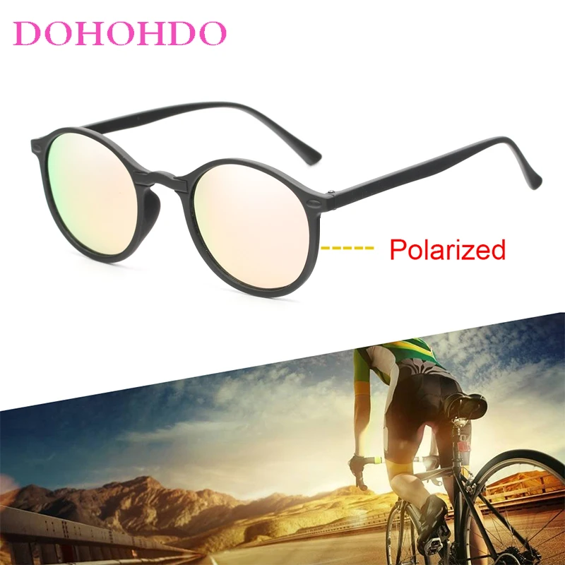 Солнцезащитные очки DOHOHDO круглые поляризационные винтажные UV400 для вождения