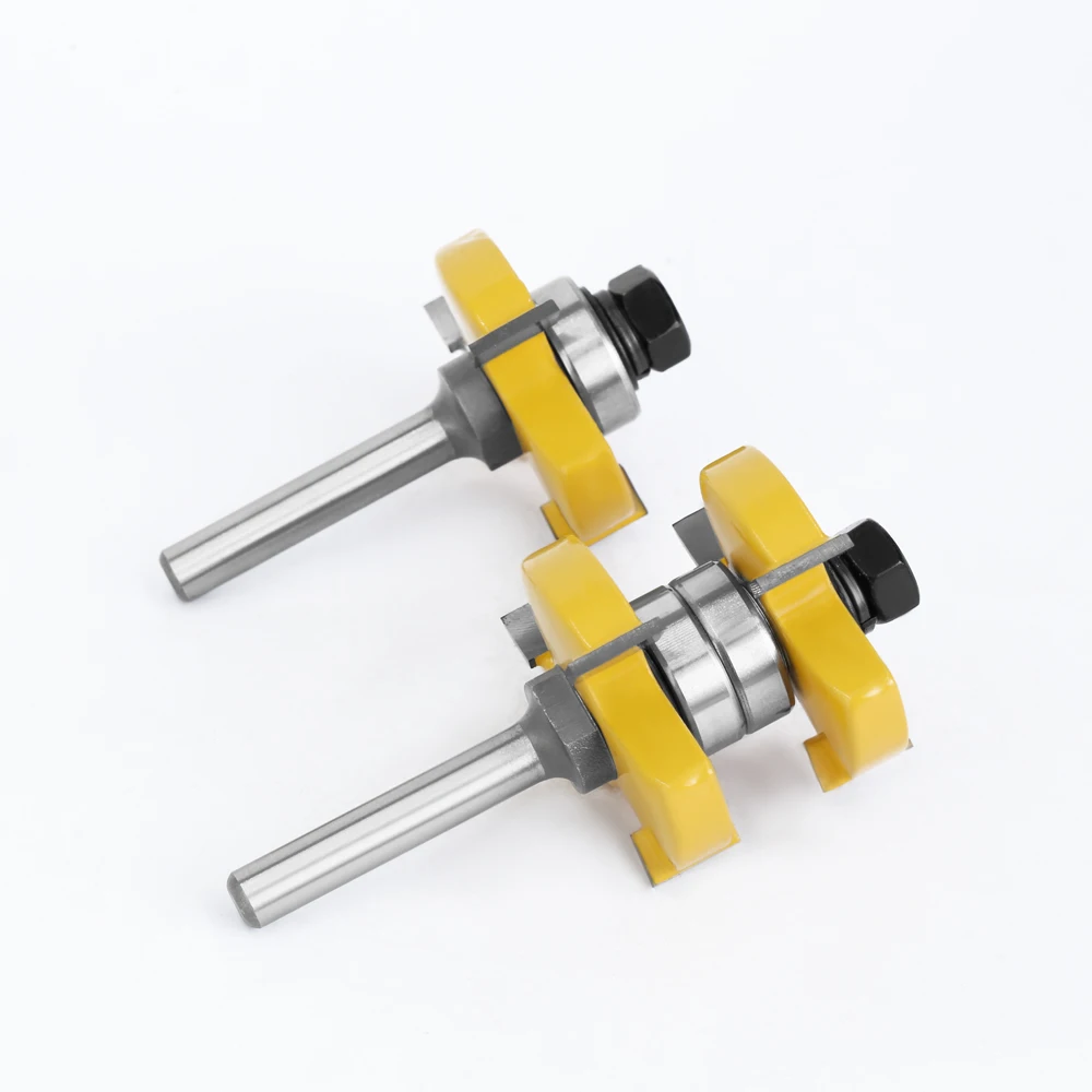 LAVIE 2pcs set 8mm Shank Tongue &amp Groove Router Bits Set Stock 1-1/2 Tenon Milling Cutter for Wood Woodworking Tools Bit | Инструменты