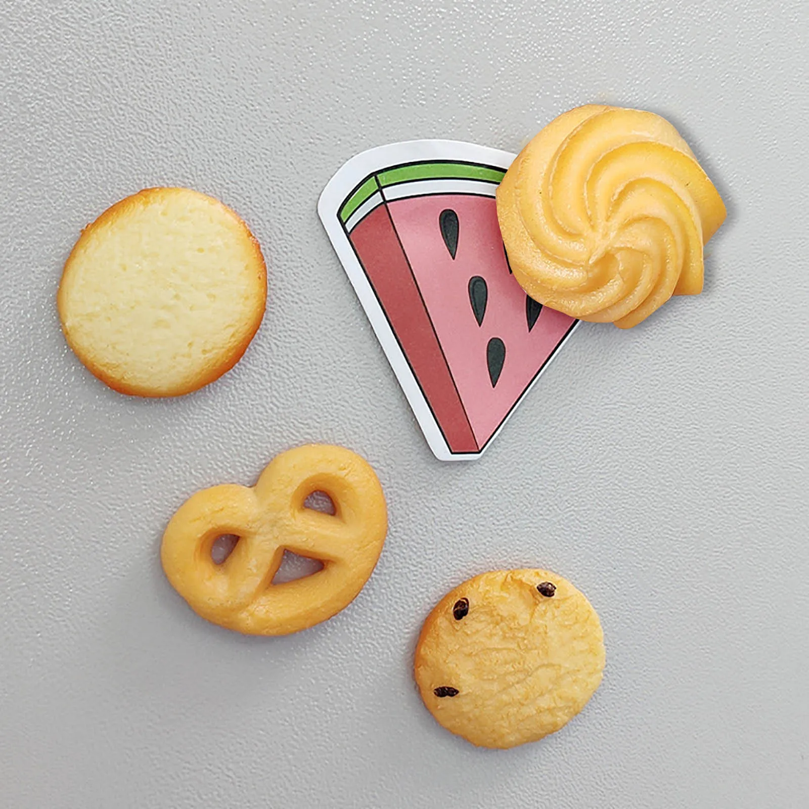 Mini Simulation Biscuit Refrigerator Magnet Whiteboard Message Paper Fixer Photo Frame Home Decoration Pvc Cute #40 | Дом и сад