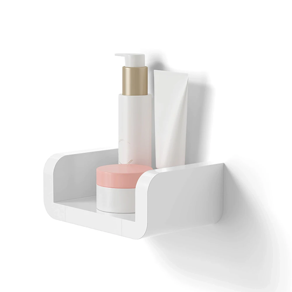Белый домашний держатель для хранения водонепроницаемые косметические полки
