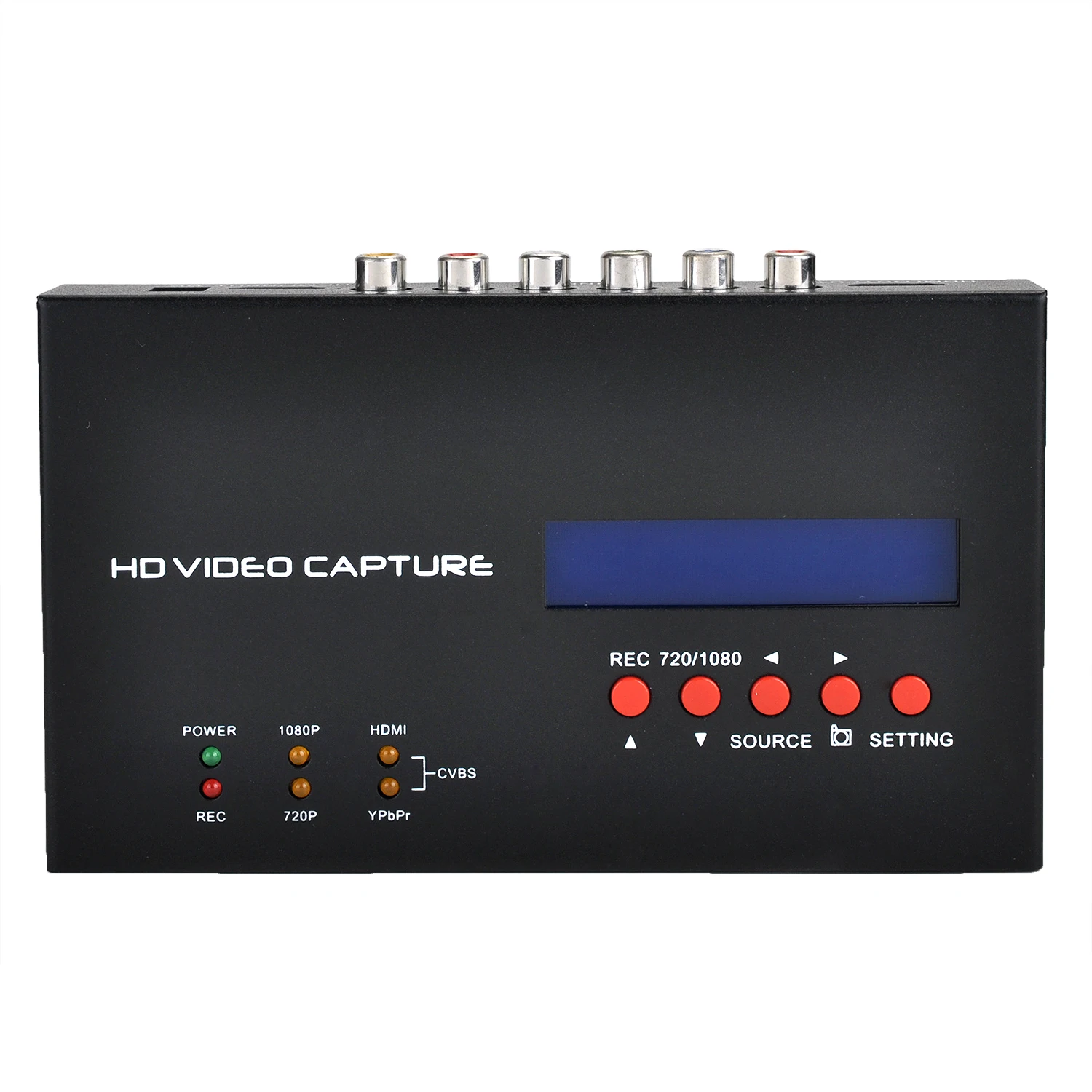 

1080P YPBPR AV HDMI Video Capture Card Game Recording Box To USB Disk, Can OBS Live Streaming To Youtube , MIC In Audio Line Out