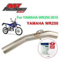 for yamaha wr250 2015 escape decat pipe motorcycle exhaust link pipe catalyst delete pipe slip on yamaha wr250 2015 motocross