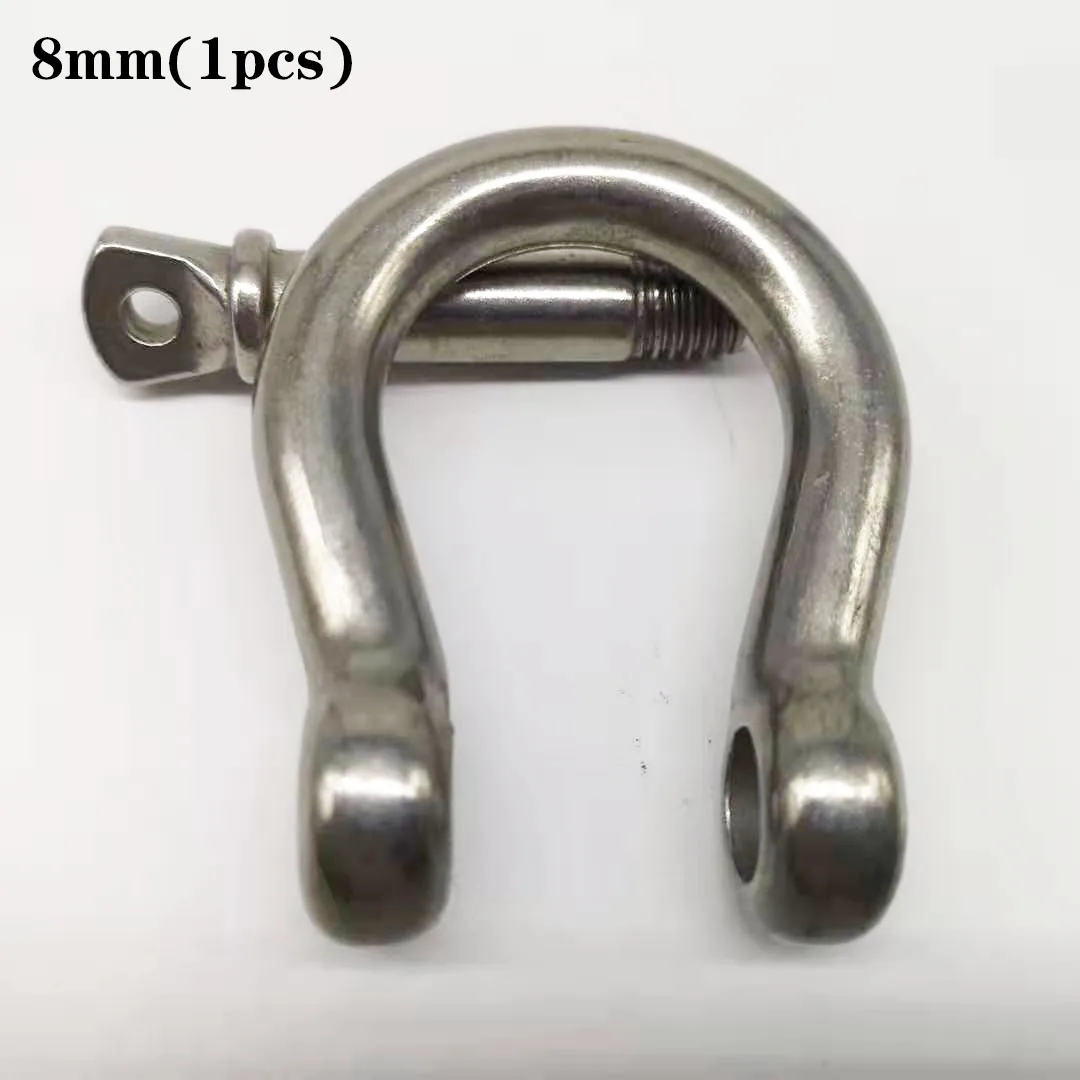 M8, 1pcs STAINLESS STEEL 304 BOW SHACKLE WITH SCREW