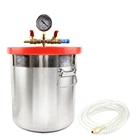 Вакуумная дегазирующая камера из нержавеющей стали, 5 галлонов, 17 л, вакуумный Пенообразователь для силиконовой смолы, клейкий AB, 28x28 см