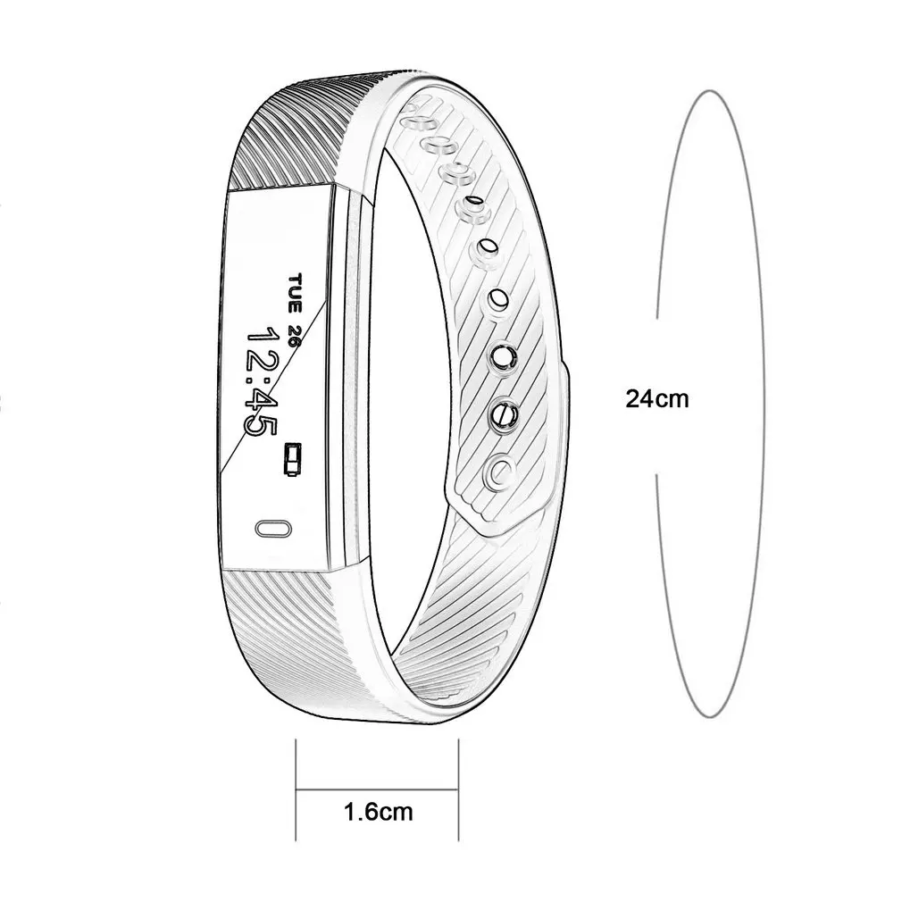 

ID115 Smart Bracelet Fitness Tracker Smart Wristband Pedometer Compatible Smartband Waterproof Sleep Monitor Wrist Watch