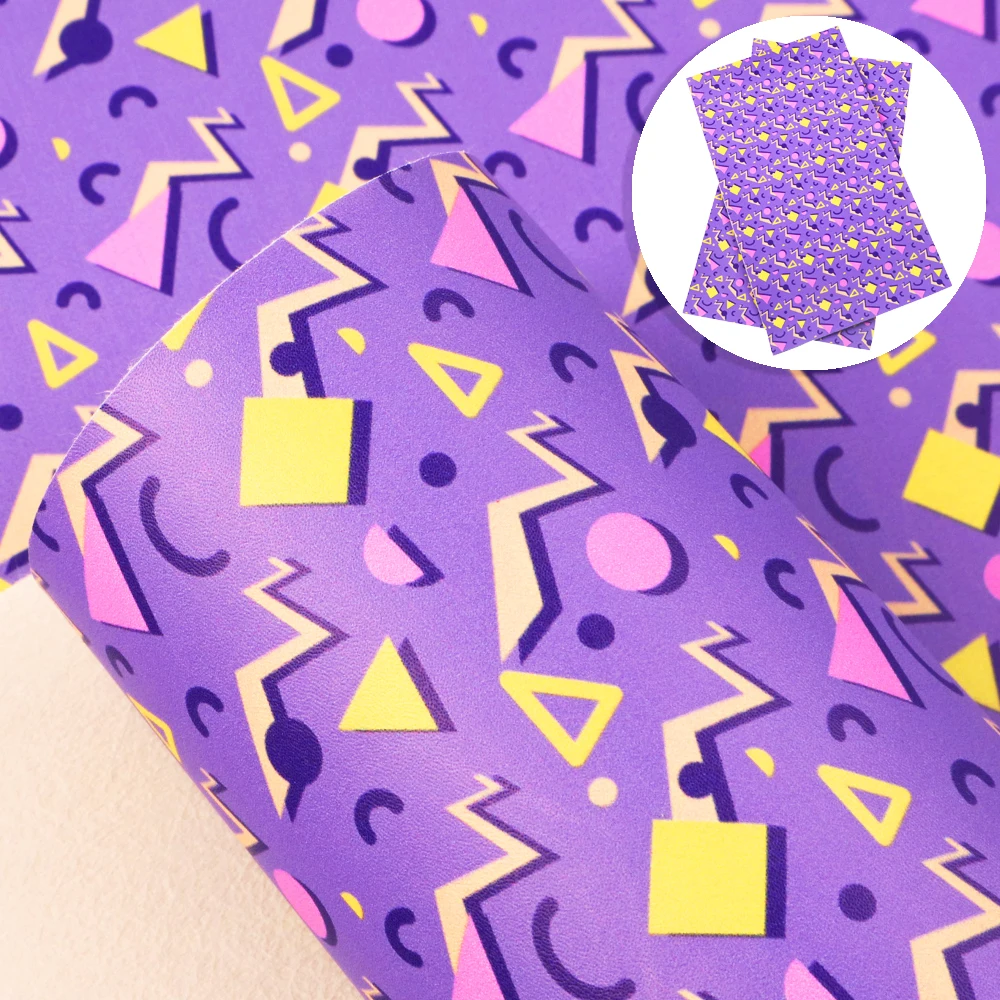 Аксессуары David 20*33 см Хэллоуин Печатный синтетический кожаный лоскут для волос