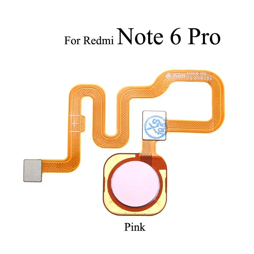 YuXi Touch ID Home Button For Xiaomi Redmi Note 6 Pro FingerPrint Sensor Flex Cable Ribbon Replacement Parts | Мобильные телефоны и