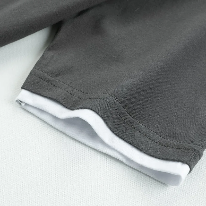 

Men's cotton T-shirt unlined upper garment to pure color render round collar off two short sleeve