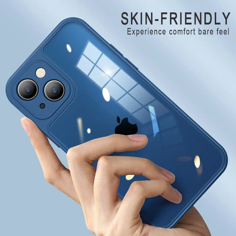 Luxury Candy Clear Silicone Phone Case For iPhone 13 12 11 Pro MAX Mini X XS XR Transparent Shockproof Camera Protection Cover