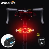 usb bike tail light remote control smart bicycle turn indicator light cycling turning signal safety warning backpack helmet lamp