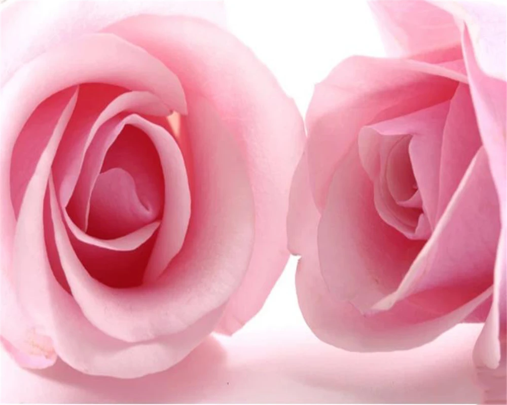 

Custom 3D Wallpaper Mural Pink Rose Bedside Mural Bedroom Background Wall Wallpaper