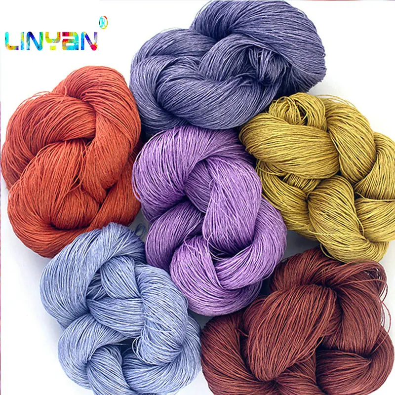 50 г * 2 штуки 100% льняная нить кружевная проволока вязаная крючком накидка ручная