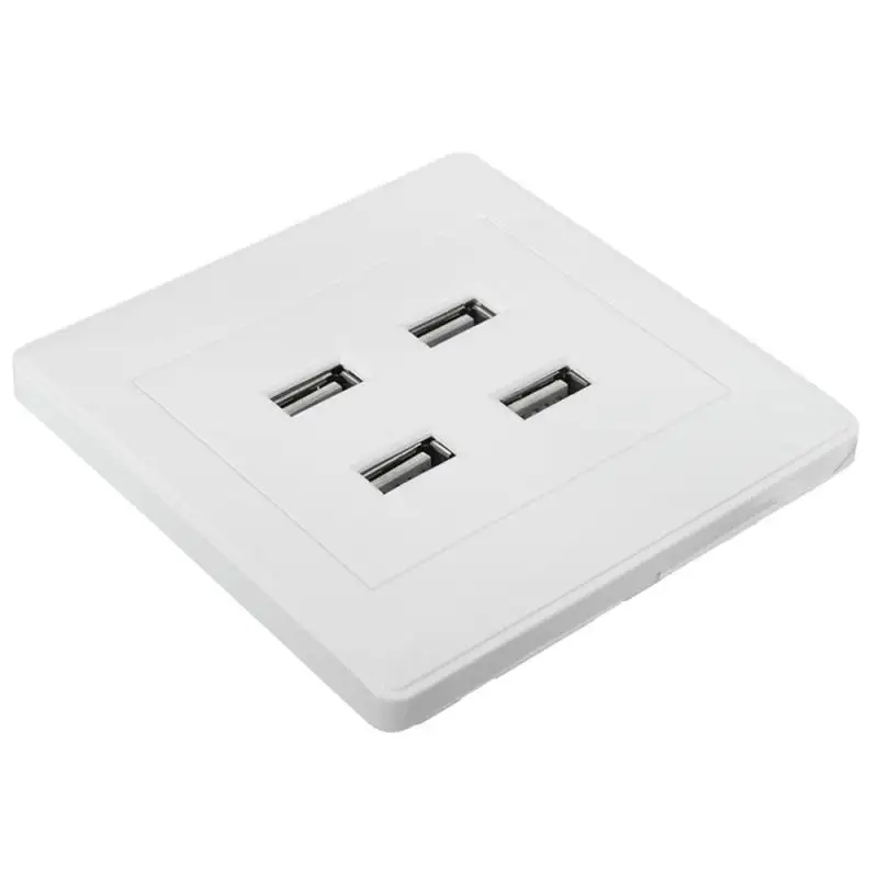 1 шт. белый 5 В DC 4 порта USB настенное зарядное устройство док станция розетка блок
