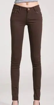 ZOUDKY Trousers Women Pants Casual a001 Pencil women Pants Slim Stretch White Jeans BR06231