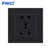 fiko 86mm86mm 13a universal 23pin multi function socket uk household use power socketblack pc panel uk wall socket