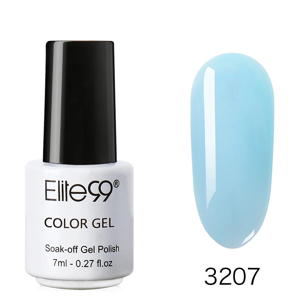 7ML 3207 Elite99 обнаженный желе для дизайна ногтей Гель-лак замочить от маникюра конфеты Гель-лак для ногтей полупрозрачный Светодиодный УФ-гель лак для ногтей - Цвет: 7ML 3207