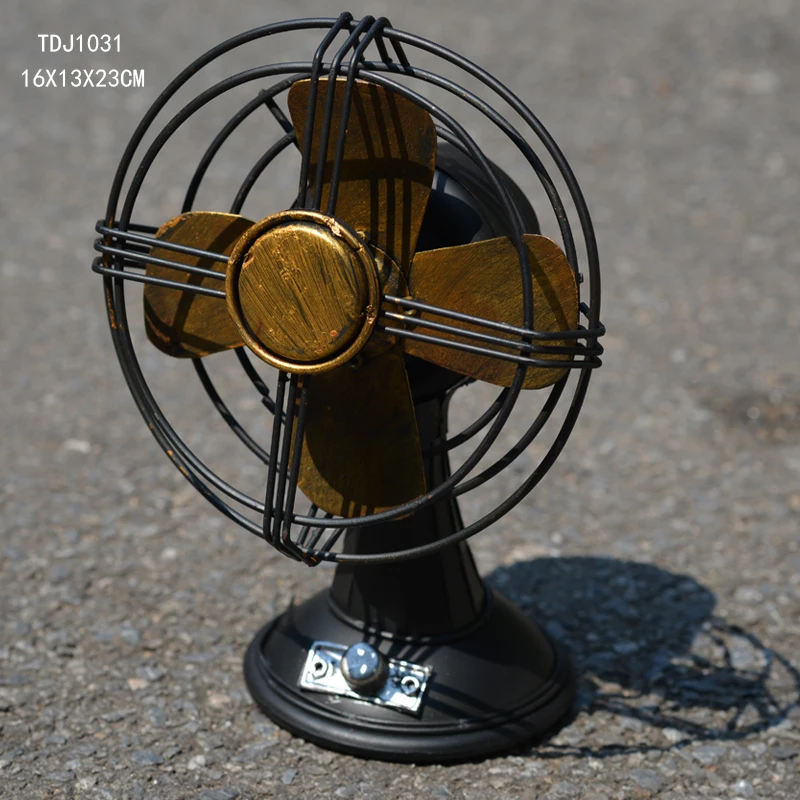

Fan Model Retro Nostalgic Ornaments TV Cabinet Decorations Home Accessorie For Living Room Office Desk Surface Panel Decoration