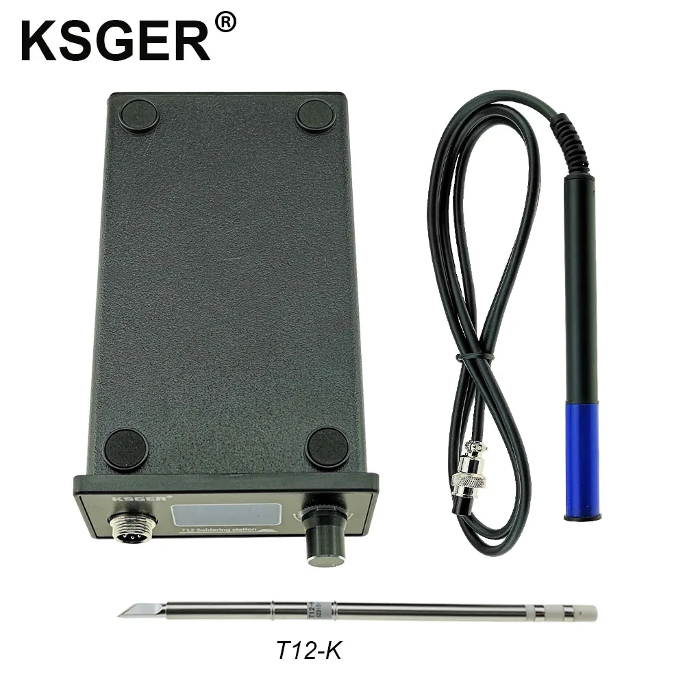 Sets 1 KSGER T12 паяльная станция STM32 цифровой электрический 9501 ручка Stings DIY сварочные инструменты быстрый нагрев T12 железный наконечник - Цвет: Sets 1