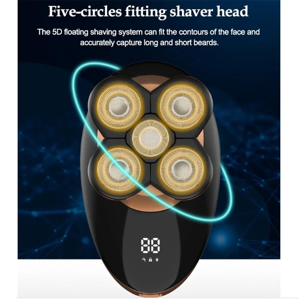 Новинка электробритва с 3/5 головками Мужская водонепроницаемая перезаряжаемая