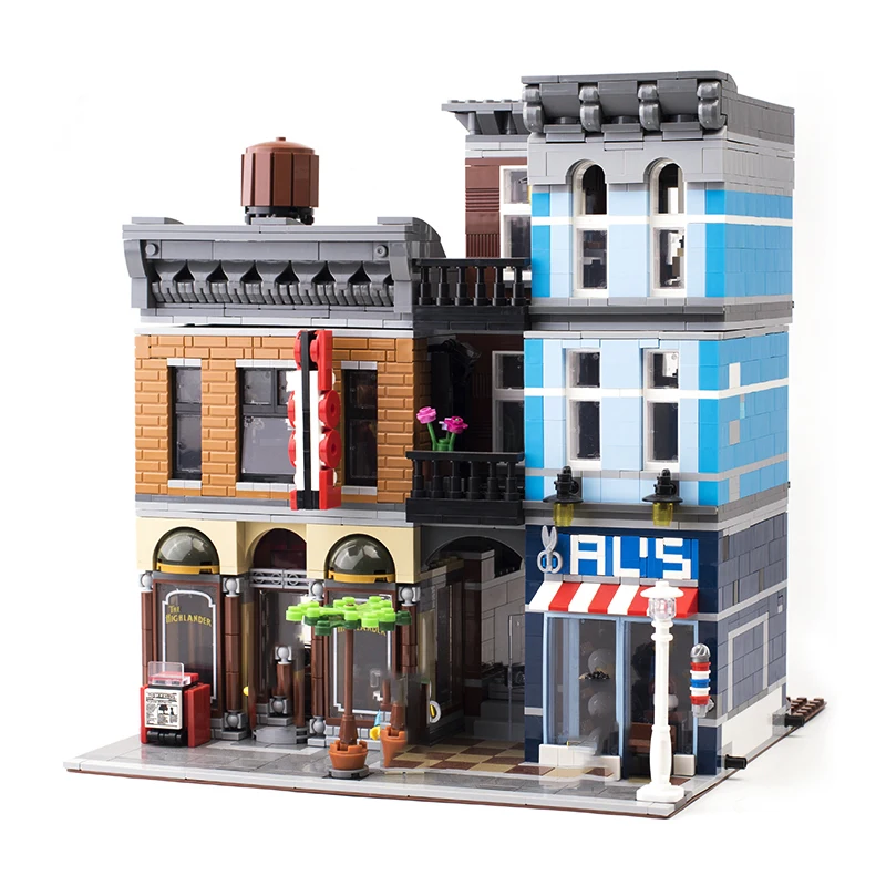 2200+Pcs MOC City Street View Detective's Office Building Blocks Creator Expert Bricks Toys for kids gifts | Игрушки и хобби