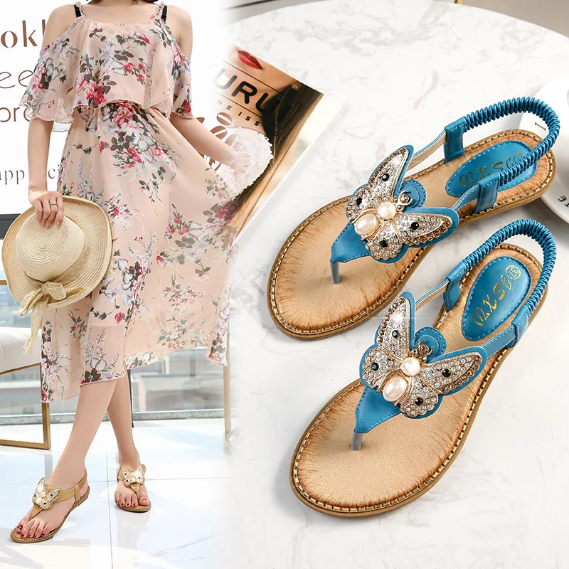 

Women's Sandals Shoes Wedge Platform Sandals 2021 Summer Shoes Bohemian New Fashion Female Retro Sandals Women Dropshipping