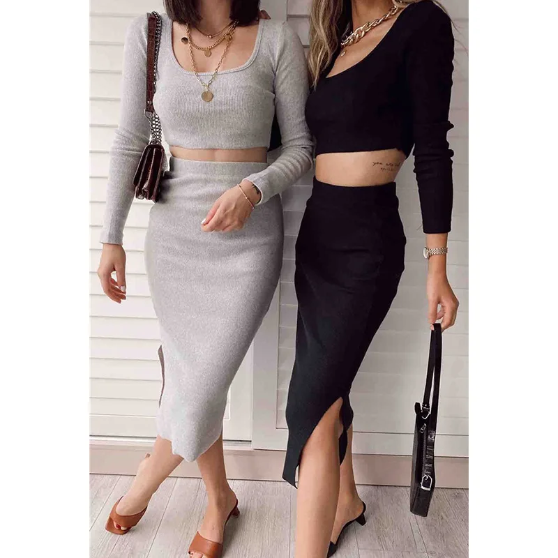 Женское платье сезон осень зима соблазнительные бандажные платья из двух частей