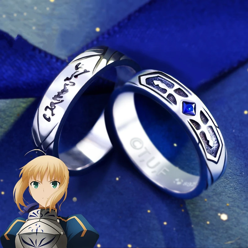 Fate Stay Night кольцо сабля Серебро S925 Стерлинговое ювелирное изделие игра Аниме Chararcter