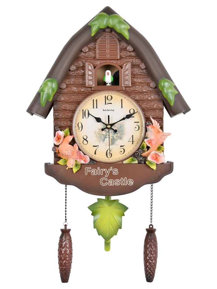 Креативные настенные часы в скандинавском стиле для гостиной Cuckoo будильник