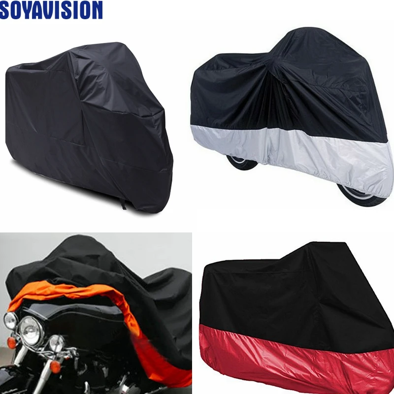 Waterproof Motorcycle Cover Outdoor 180T Rain Dust Snow UV Protective For Honda Victory Kawasaki Yamaha Suzuki Harley Motorbike |