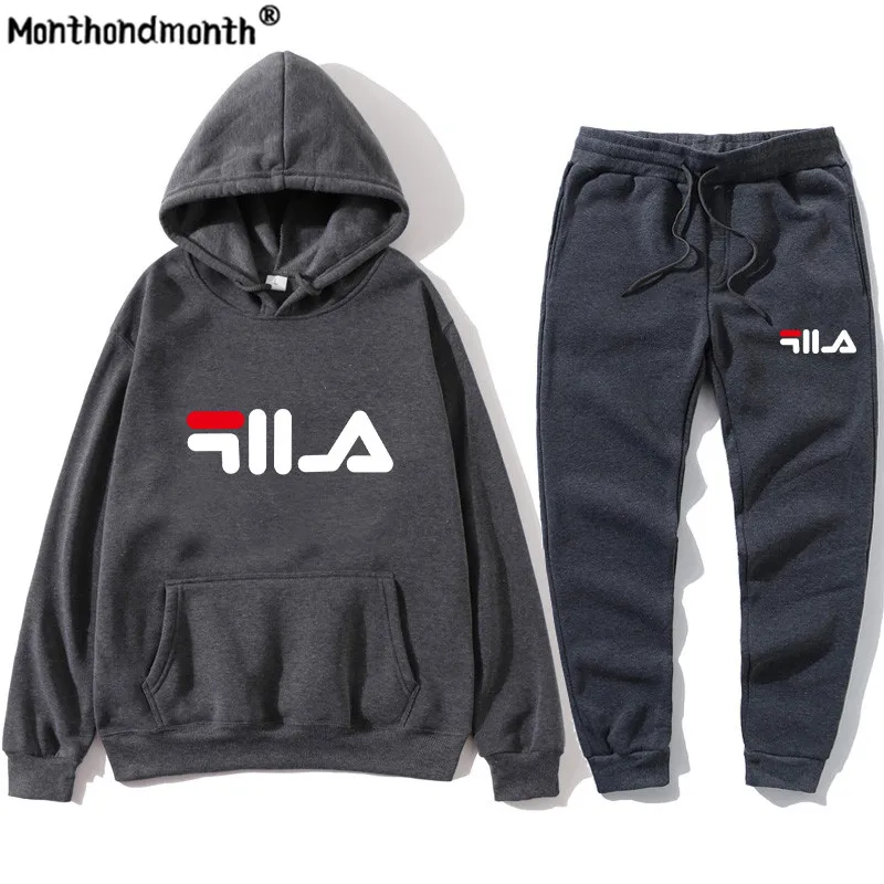 

2 Piece Set Men/Women Hoodie Pants Printed Tracksuit Pullover Sweatshirt Casual Loose Outdoor Jogging Leisure Two-Piece Set 2021