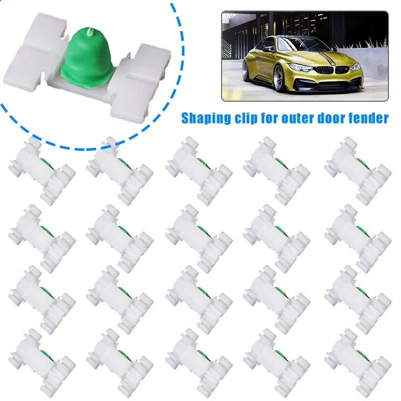 20 шт. клипсы для наружных дверей автомобиля боковое крыло крепеж кузова молдинг