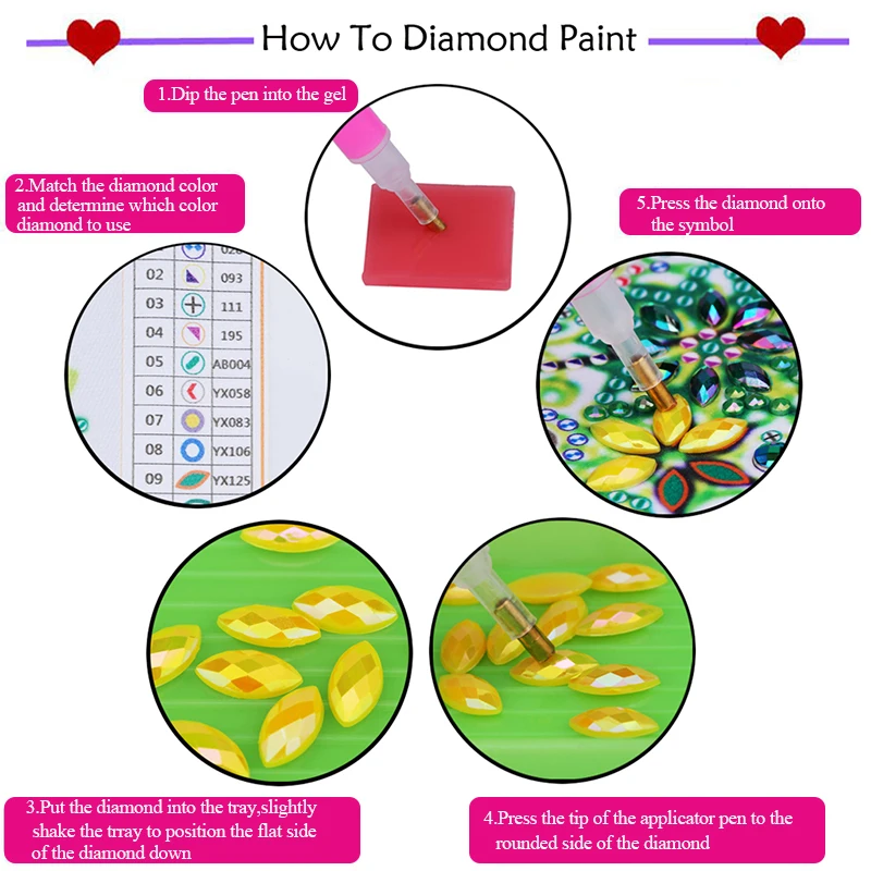 5D DIY алмазная живопись особой формы мандала цветок кожаная Закладка вышивка