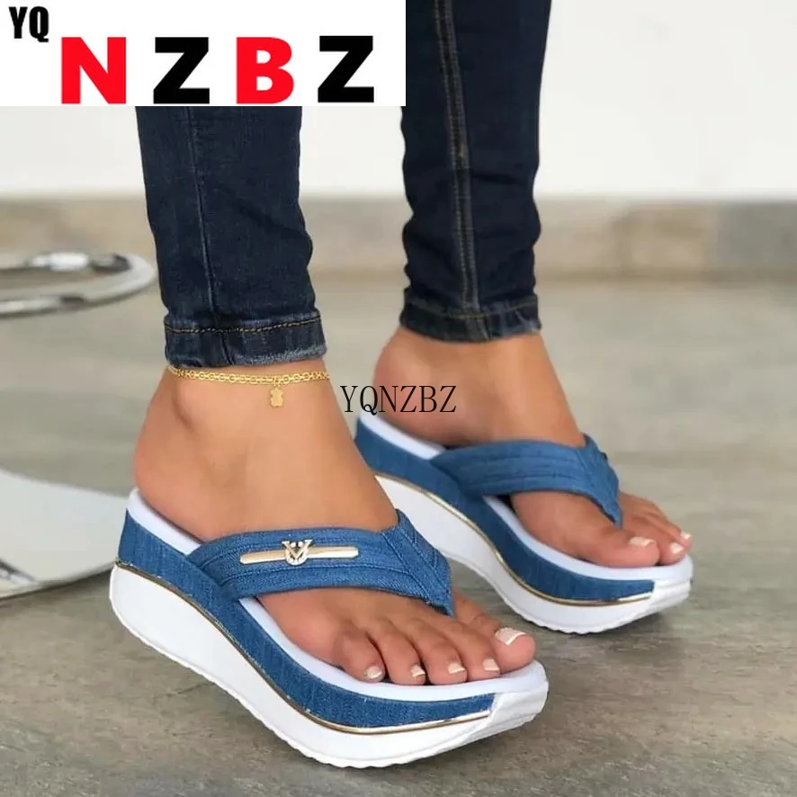 

Women's Sandals Plafrom Sandals Summer Slippers Ladies Slip-On Flip Flops Shoes Leather Peep Toe Women Sandalias Zapatos Mujer