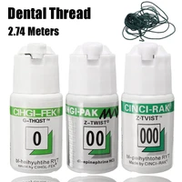 1 bottle disposable dental thread dentist material knitted cotton gingival retraction cord flosser dental care oral consumables