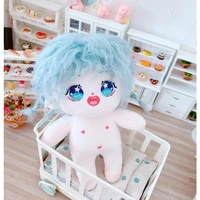 20cm blue hiar doll idol toy plush doll dress up clothing