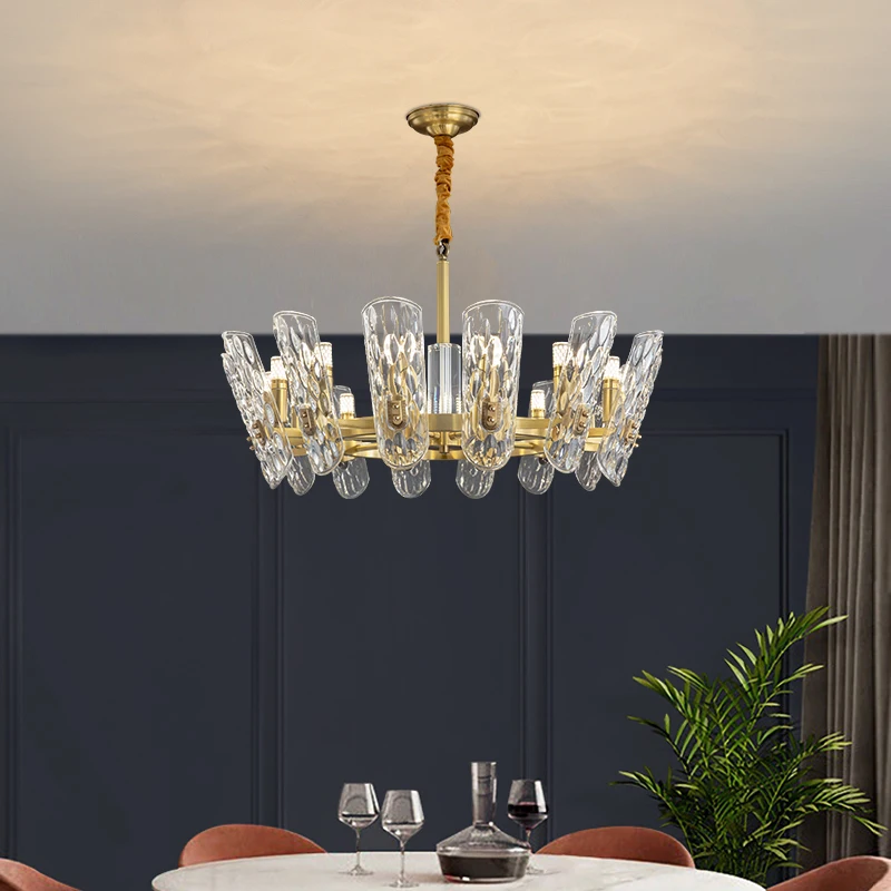 

Modern brass chandeliers living ceiling chandelier lighting dining luxury copper light bedroom pendant chandeliers for dining