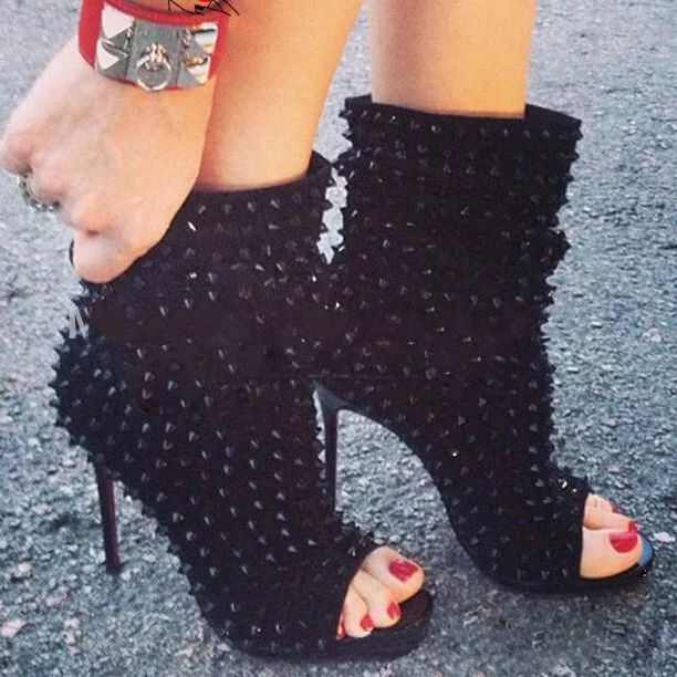 

Fashion boots fish mouth thin high heels women's boots women's Boots