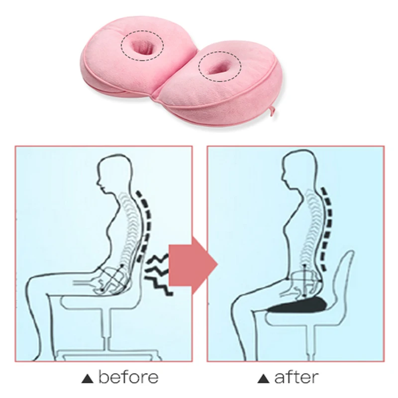 Плюшевая комфортная многофункциональная подушка на два сиденья красивые