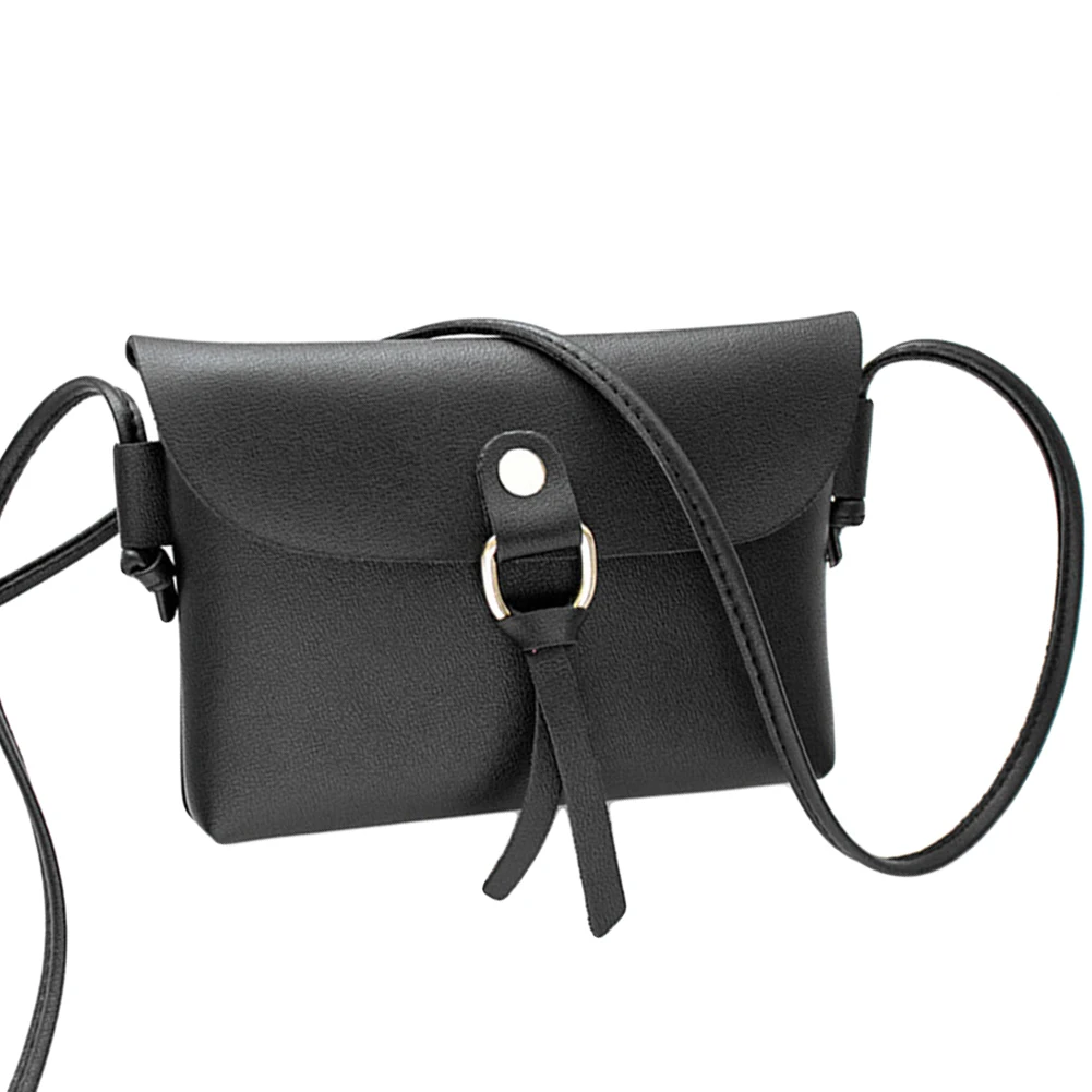 Модная женская одноцветная прямоугольная сумка на плечо с кисточкой через для