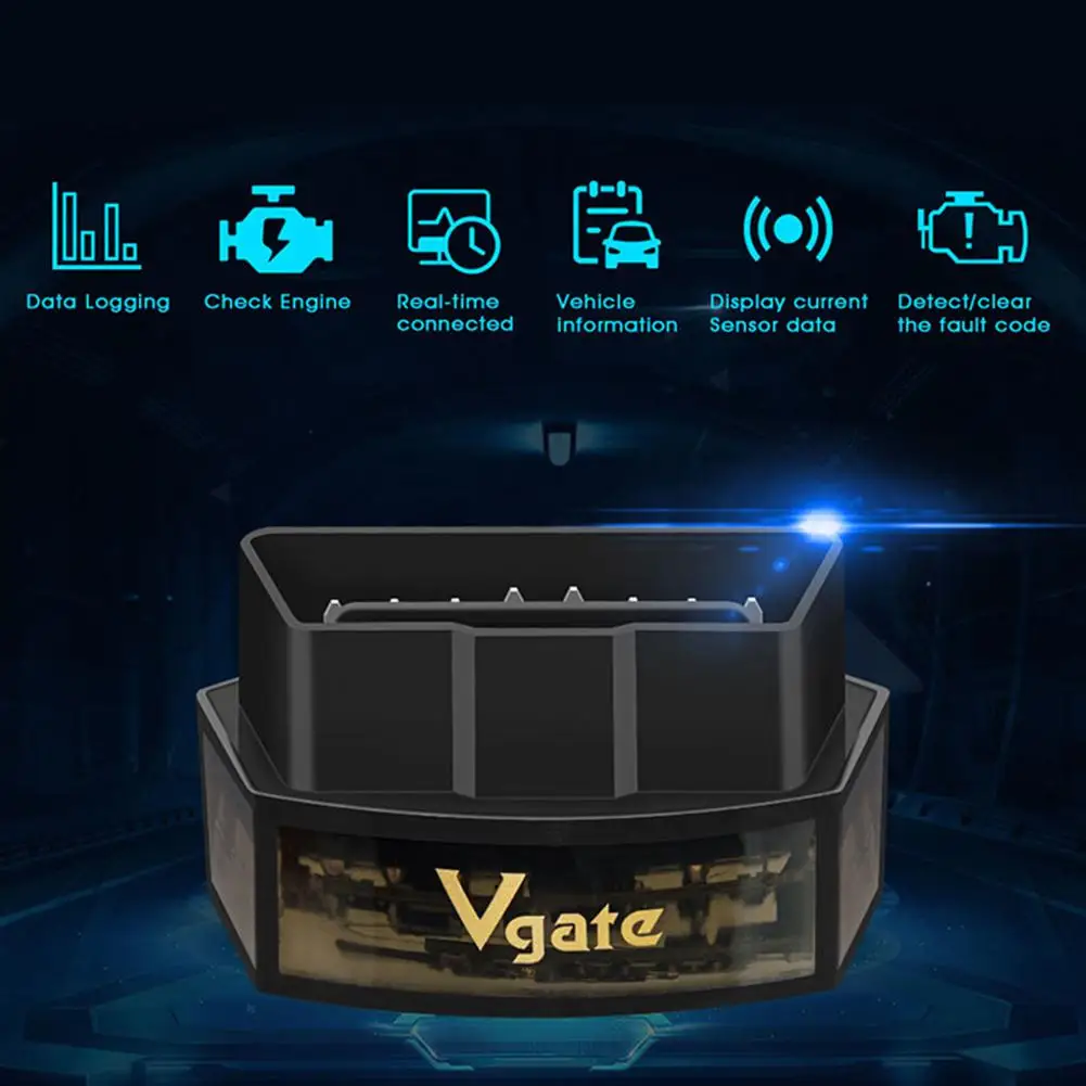 Dragonpad iCar Pro wifi низкая мощность EOBD/OBD2 автомобильный детектор поддерживает IOS и Android для Vgate