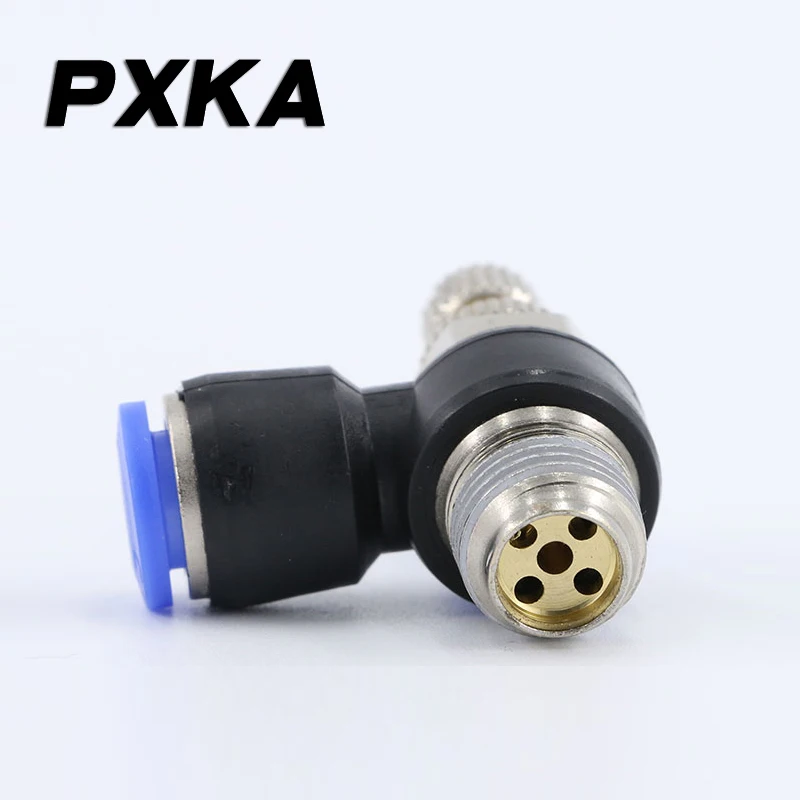 Бесплатная Доставка 2 шт. воздушный цилиндр дроссельного клапана SL4-M5 клапан