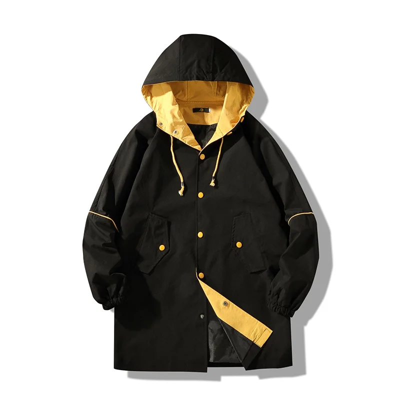 Liketkit Мужская ветровка с капюшоном куртки 2019 мужские повседневные однотонные