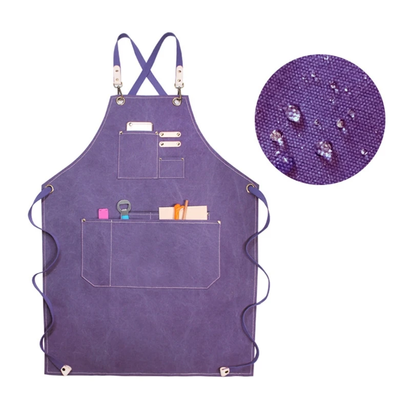 Водонепроницаемый и необрастающий холщовый фартук модный для барист молочного