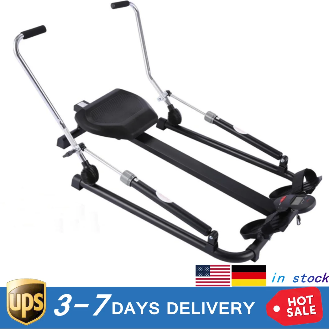 

Row Machine Hydraulic Rower Training Fitness Equipment with LCD Display