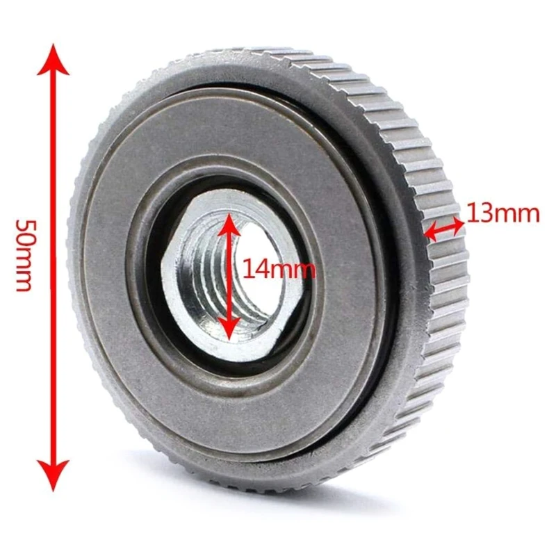 

2pcs M14 Thread Replacement Angle Grinder Chuck Tools Angle Grinder Inner Outer Flange Nut Set Tools Quick Clamping Quick Drop