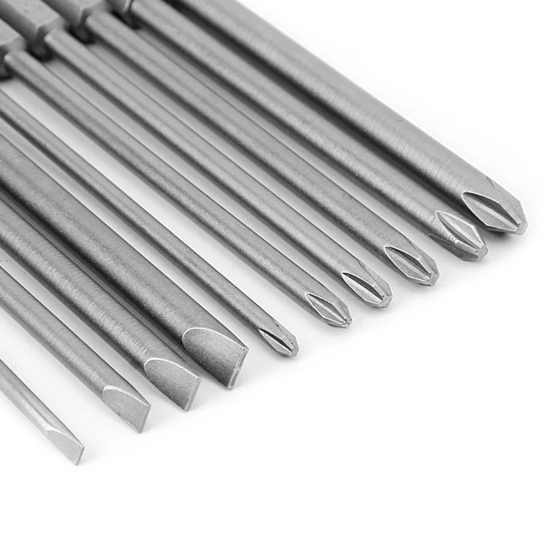 10 шт. магнитные прорези PH2 отвертка бит S2 сталь 1/4 шестигранный хвостовик 100 мм| |