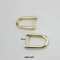 10pcs 18mm 1 detachable screw buckles d ring welded diy leather webbing strap bags gold metal hardware accessories