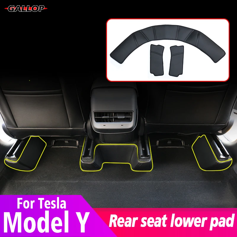 

Нижняя направляющая для заднего сиденья автомобиля Tesla Model Y, Противоударная накладка, нижняя боковая угловая накладка, аксессуары для украш...