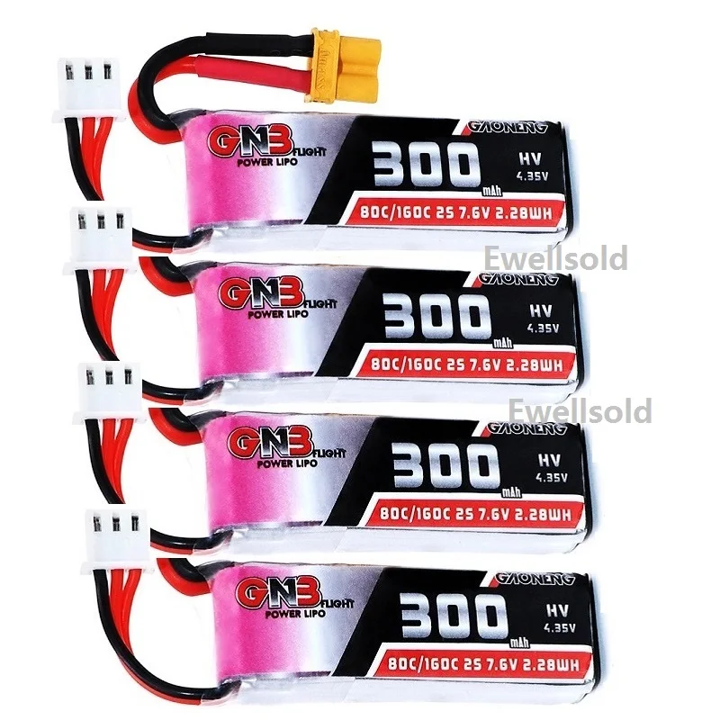 Штепсельная Вилка GAONENG GNB XT30 80C/160C HV 2S 7 6 В 300 мАч Вт ч Lipo батарея для Beta75X Beta65X