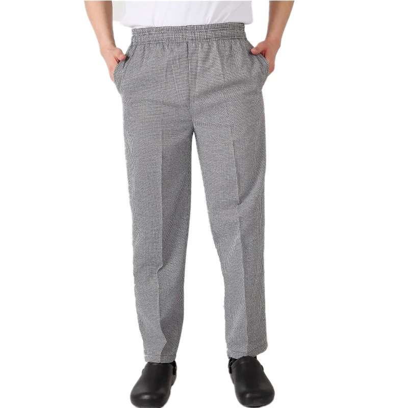 Pants Style 3 Мода эластичный пояс шеф-повара униформа брюки шапки мужской костюм рабочая одежда повара Кухня полосатые брюки дышащий необычный костюм - Цвет: Pants Style 3